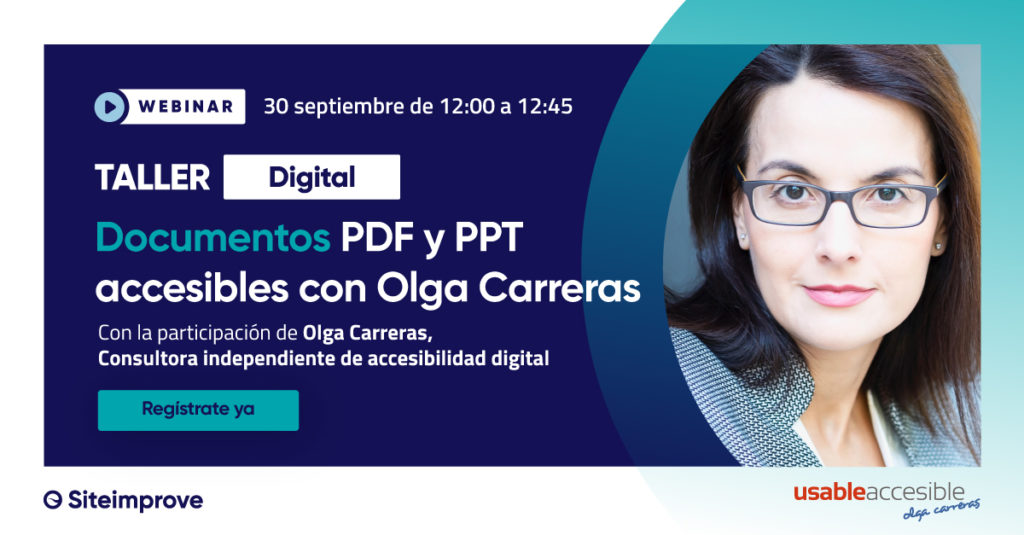 Documentos PDF y PPT accesibles con Olga Carreras