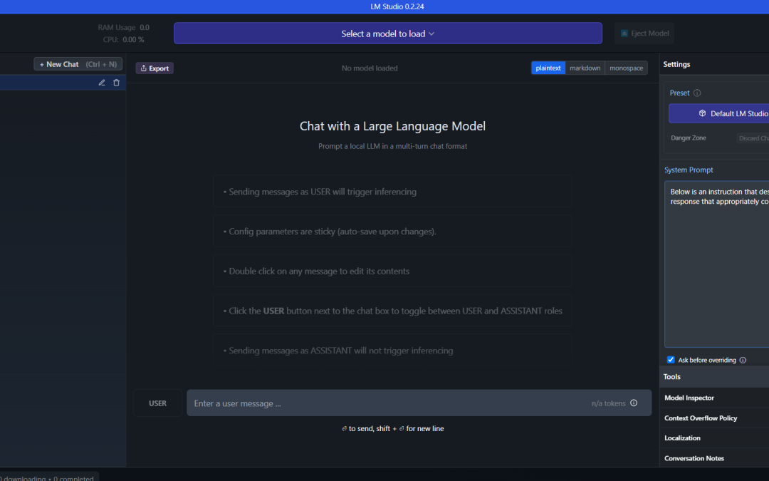 LMstudio, IA generativa para utilizar en local