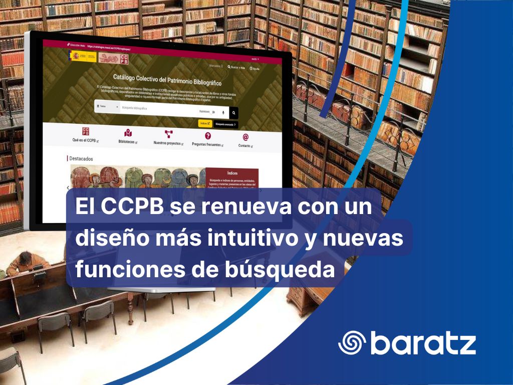 El Catálogo Colectivo de Patrimonio Bibliográfico estrena diseño y funcionalidades mejoradas