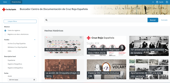El Centro de Documentación de Cruz Roja Española: custodia y difusión del patrimonio histórico vinculado a la acción humanitaria