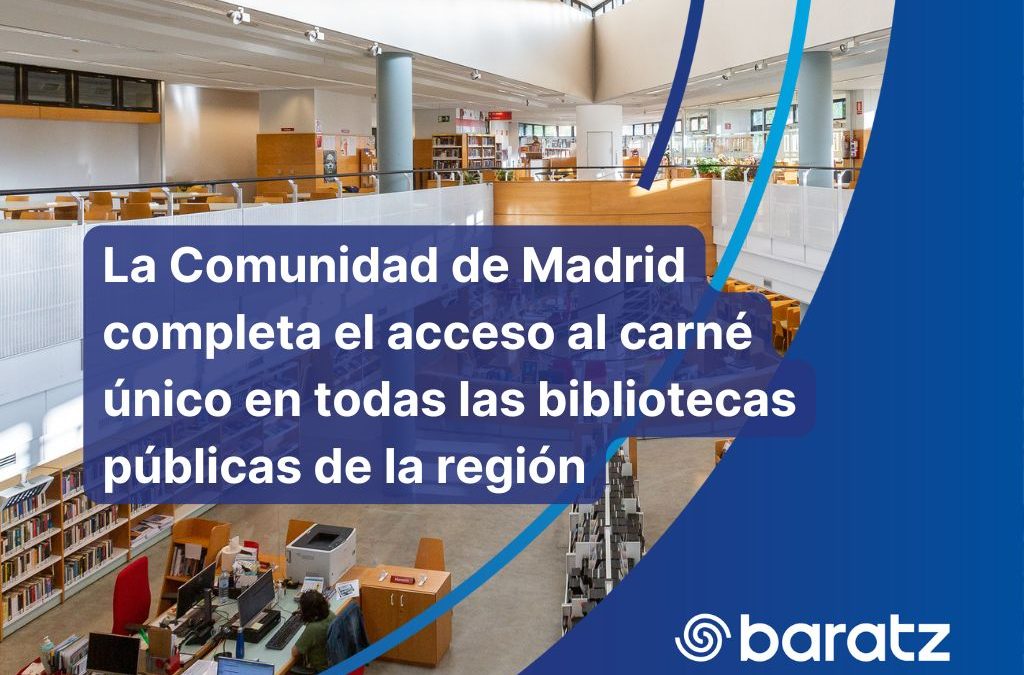 El carné único llega a todas las bibliotecas públicas de la Comunidad de Madrid